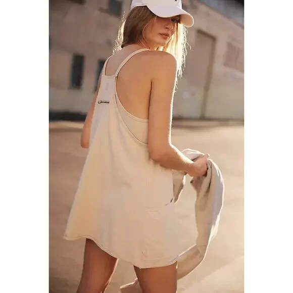 NWOT Free People Movement Bamboo Hot Shot Mini Dress Romper Size Large - Picture 3 of 15